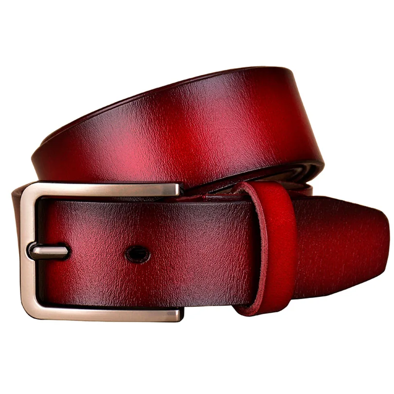 Fashion genuine leather belts for women Luxury Designer Silver Pin buckle belt female Quality cow skin waist strap Width 3.3 cm