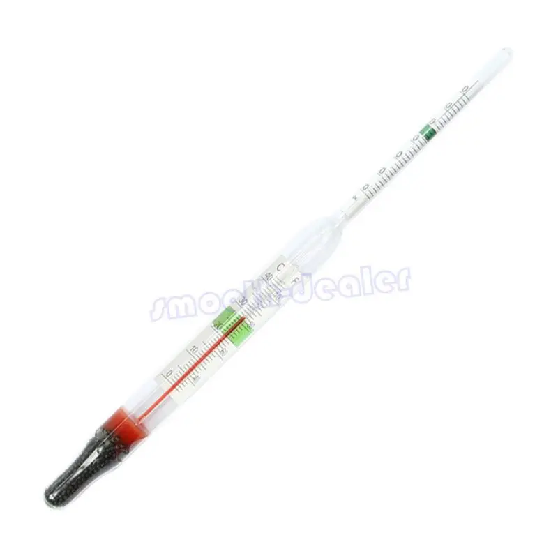 Aquarium Glass Hydrometer with Thermometer Salt Marine Salinity Tester Meter