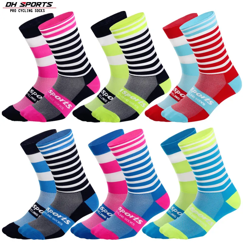 Running Cycling Socks Sports Men Women Climbing Hiking Walking High Mandarin Bicycle Compression Sockken 12