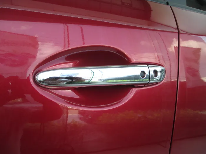 

Chrome door handle cover For Mazda CX5 CX-5 2013 with 2 smart keyhole
