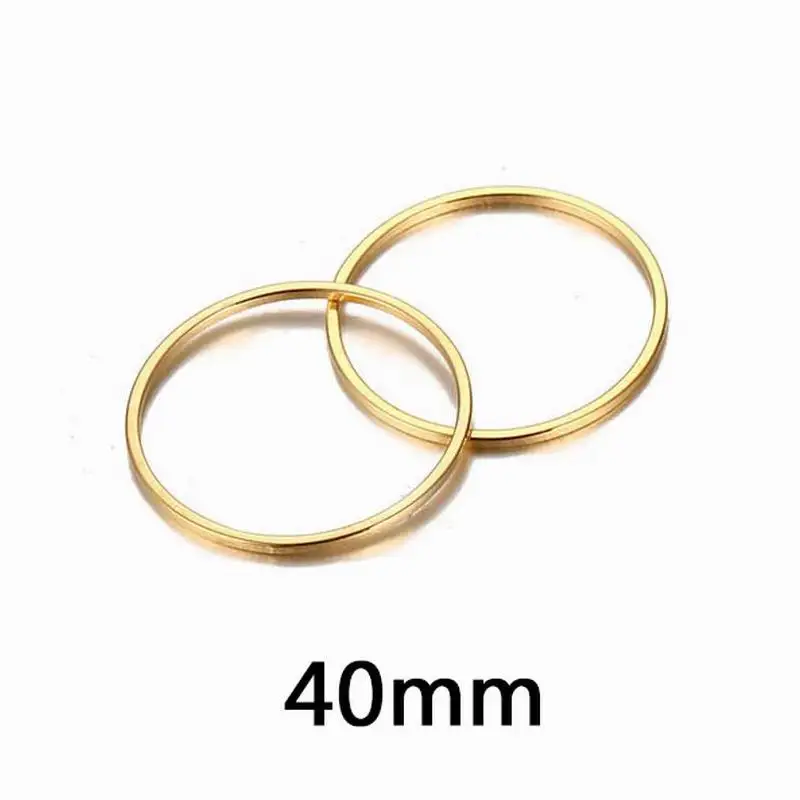 10Pcs/lot  Wholesale Stainless Steel Round Circle Charm Pendants Geometry Round Charms Fit DIY Jewelry Making Accessories