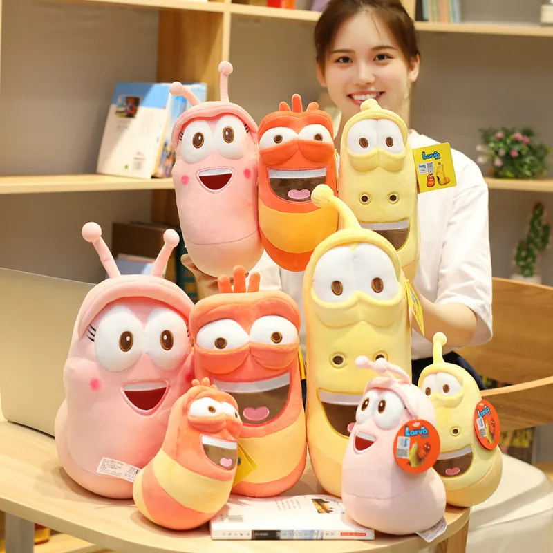 Plush Larva Toys Stuffed Insect Toys Cute Doll Larva Insect Plush Toys Cartoon Doll Amine Doll for Kids Gift 3 Colors