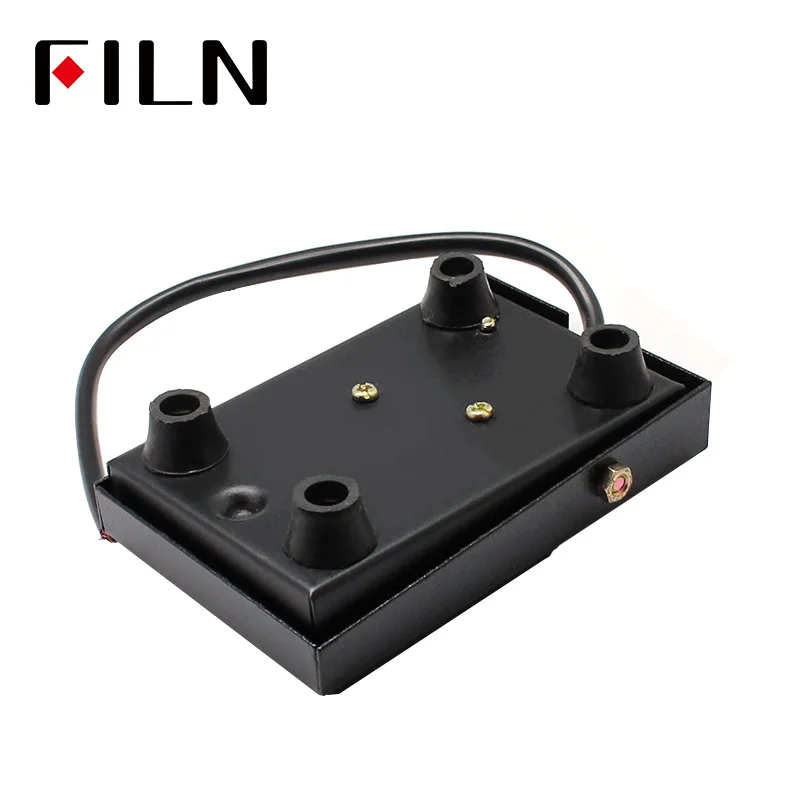 SPDT Nonslip Metal Momentary Electric Power Foot Pedal Switch 10A/250V