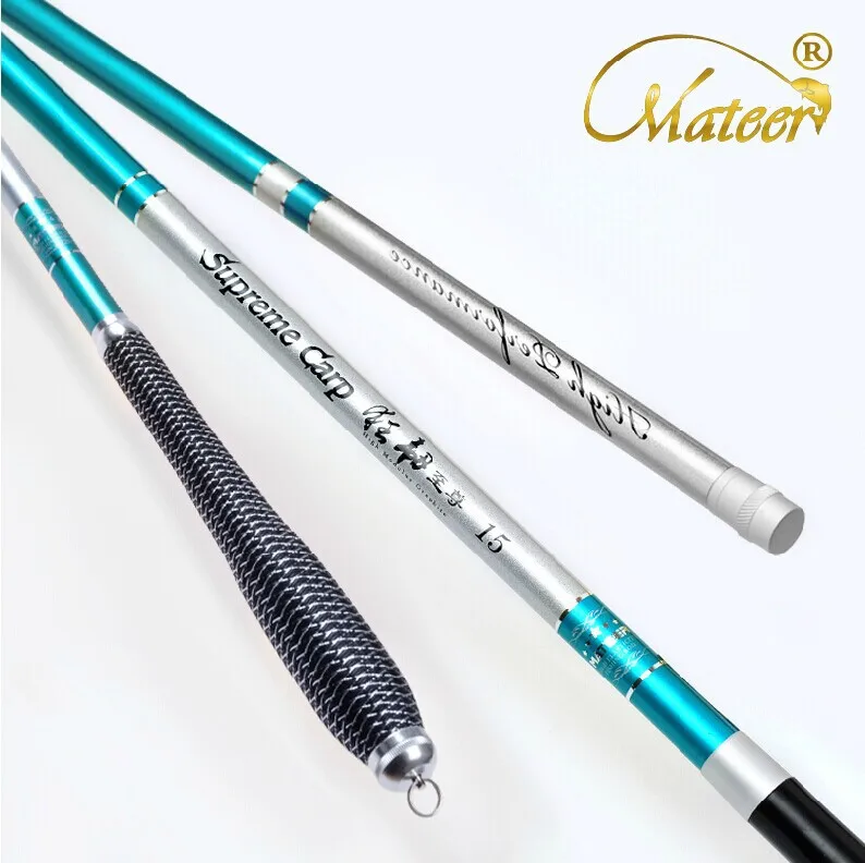 

Carbon fishing rod 6.3 mTaiwan Fishing Rod Carbon Ultralight superhard Metal handle with Gift package green and purple optional