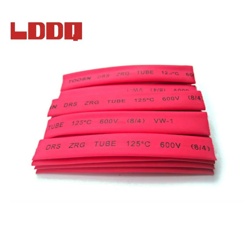 LDDQ 150pcs red  Polyolefin 2:1 Heat Shrink Tube 1mm 2mm  3mm 4mm 6mm 8mm 10mm 12mm  Cable Sleeving termoretractil