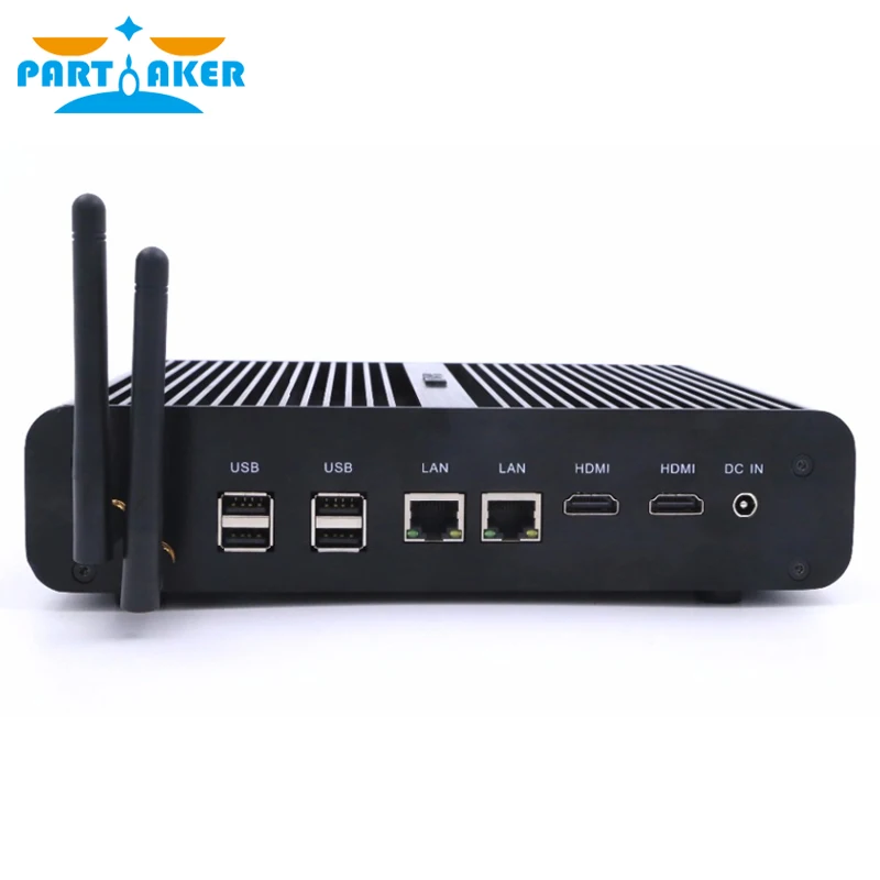 Partaker Barebone Mini PC I7 4500U 5500U dwurdzeniowy podwójny LAN 1080P 12V Mini komputer stacjonarny podwójny HDMI darmowa wysyłka Hallowmas