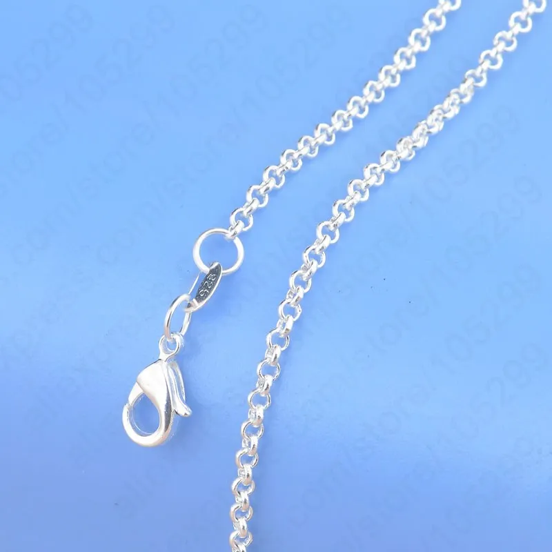 

1PC Retail/Wholesale 925 Silver Needle Necklace With Flexible Lobster Clasps 16"-30" For Choice Cross Chains DIY Jewelry