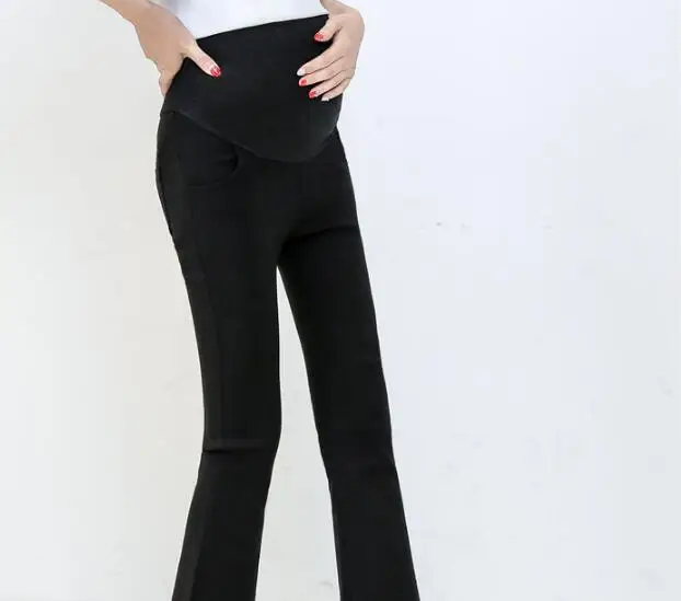 Kant Moederschap Leggings voor Zwangere Vrouwen Mode Moederschap boot cut pant Zwangere Zwangerschap Leggings voor Zomer Lente