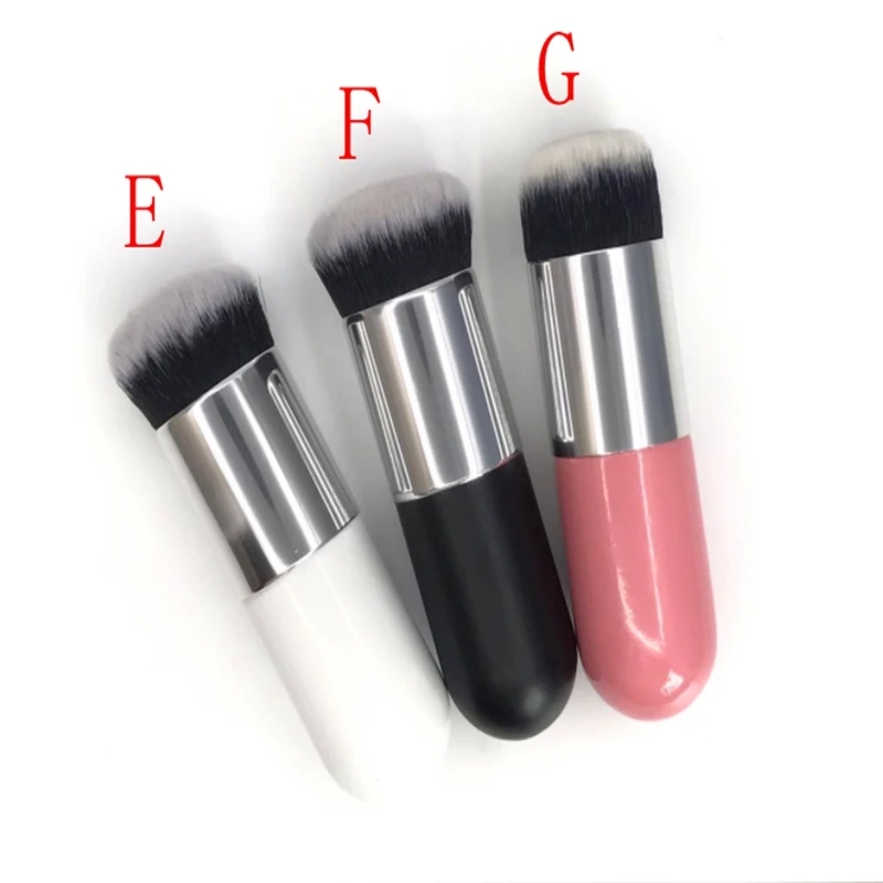 100pcs/lot Little Fat pier Foundation Brush Flat Cream Makeup Brushes Professional Cosmetic Make up Brush