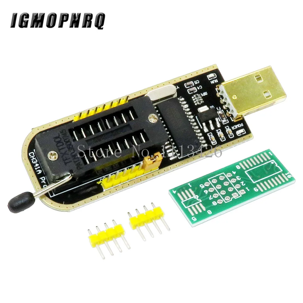 Módulo programador USB EEPROM Flash BIOS CH341A 24 25 Series + Clip de prueba SOIC8 SOP8 para EEPROM 93CXX / 25CXX / 24CXX