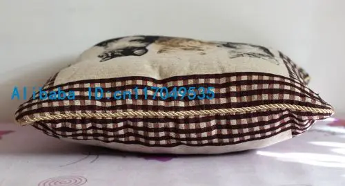 Sarung bantal 1 PCS 16 inch (40 cm * 40 cm) Lucu Kucing Cotton Bantal Penutup Grosir P81