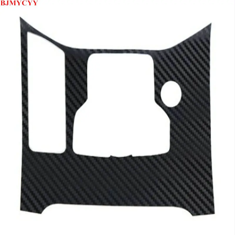 BJMYCYY 2PCS/SET Automobile gear panel carbon fiber stickers for Mazda CX-5 CX5 CX 5 2017 2018