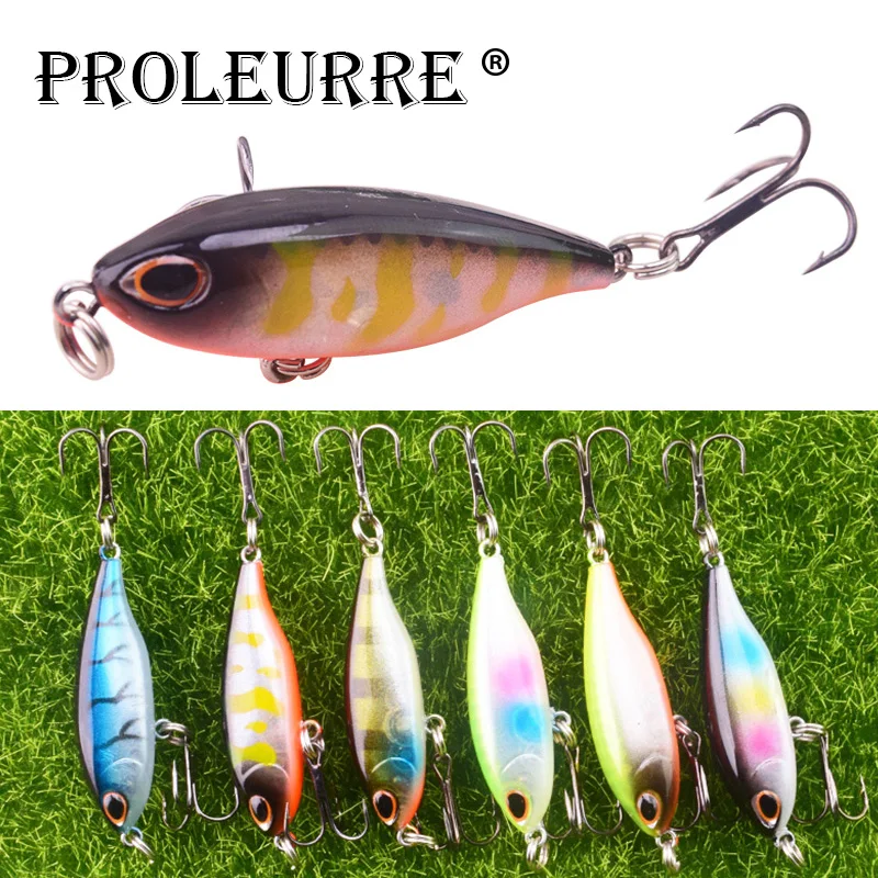 

Proleurre 1pcs Pencil Fishing Lure Floating Minnow Bait Isca Artificial Baits 4.8cm 3.6g Fishing Wobblers Hard Crankbaits