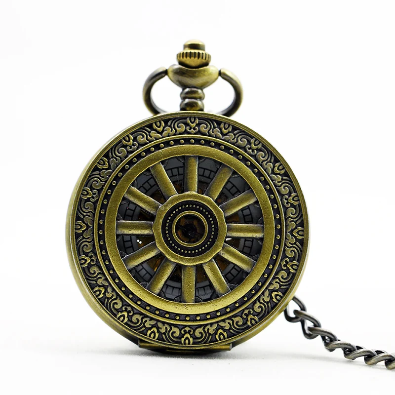 20pcs/lot DHL New Men Retro Bronze Women Steampunk Roman Num Pendant Mechanical Pocket Watch