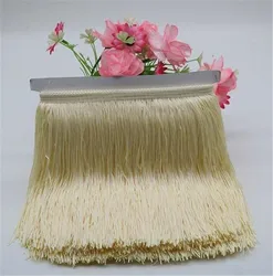 15cm Long Fringe Lace Tassel Polyester Lace Trim Ribbon Latin dance skirt curtain fringes for sewing HG05