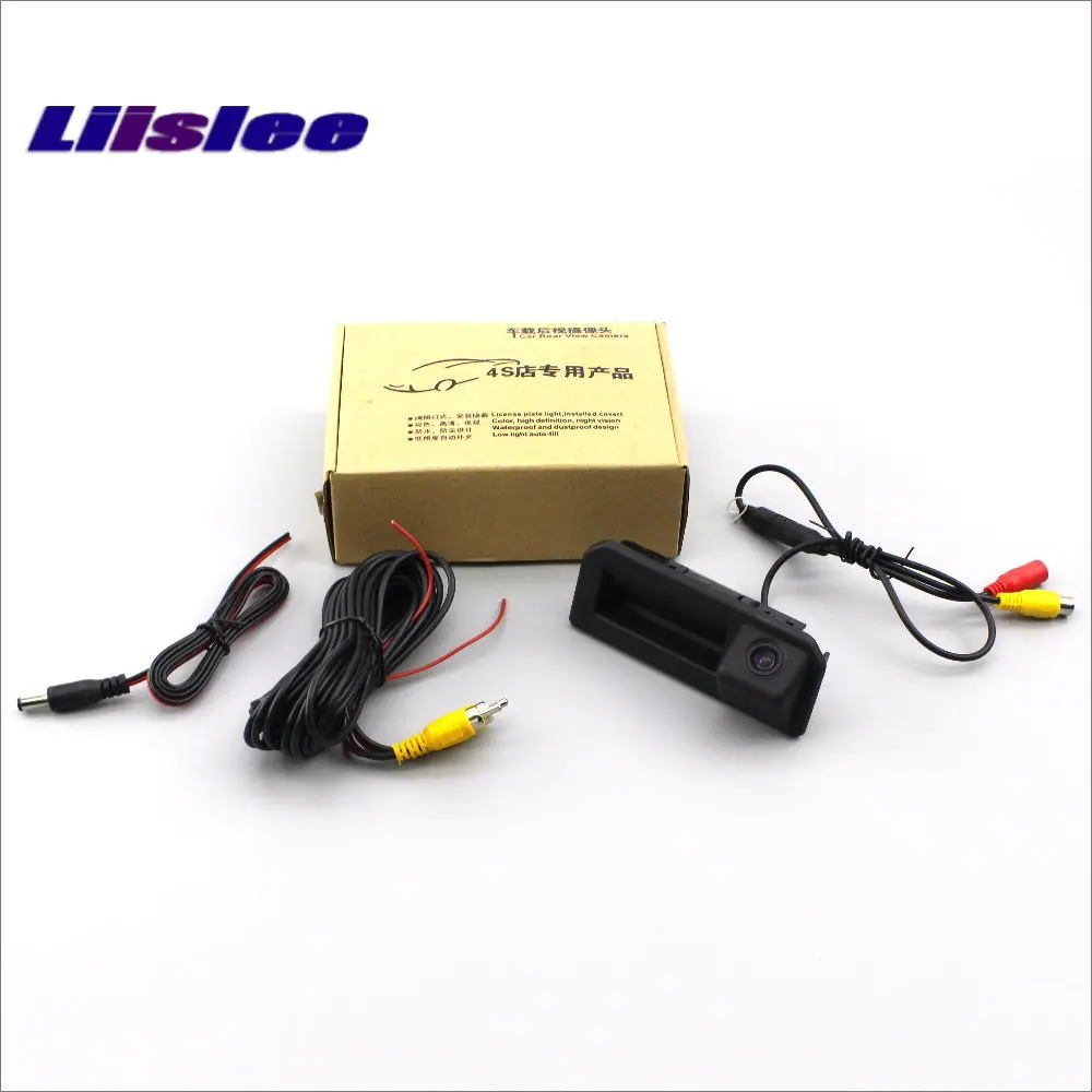 لسكودا رابيد FL 2016 2017 2018 2019 2020 كاميرا الرؤية الخلفية للسيارة بدلاً من المصنع الأصلي مقبض صندوق السيارة عكس HD CCD CAM #5