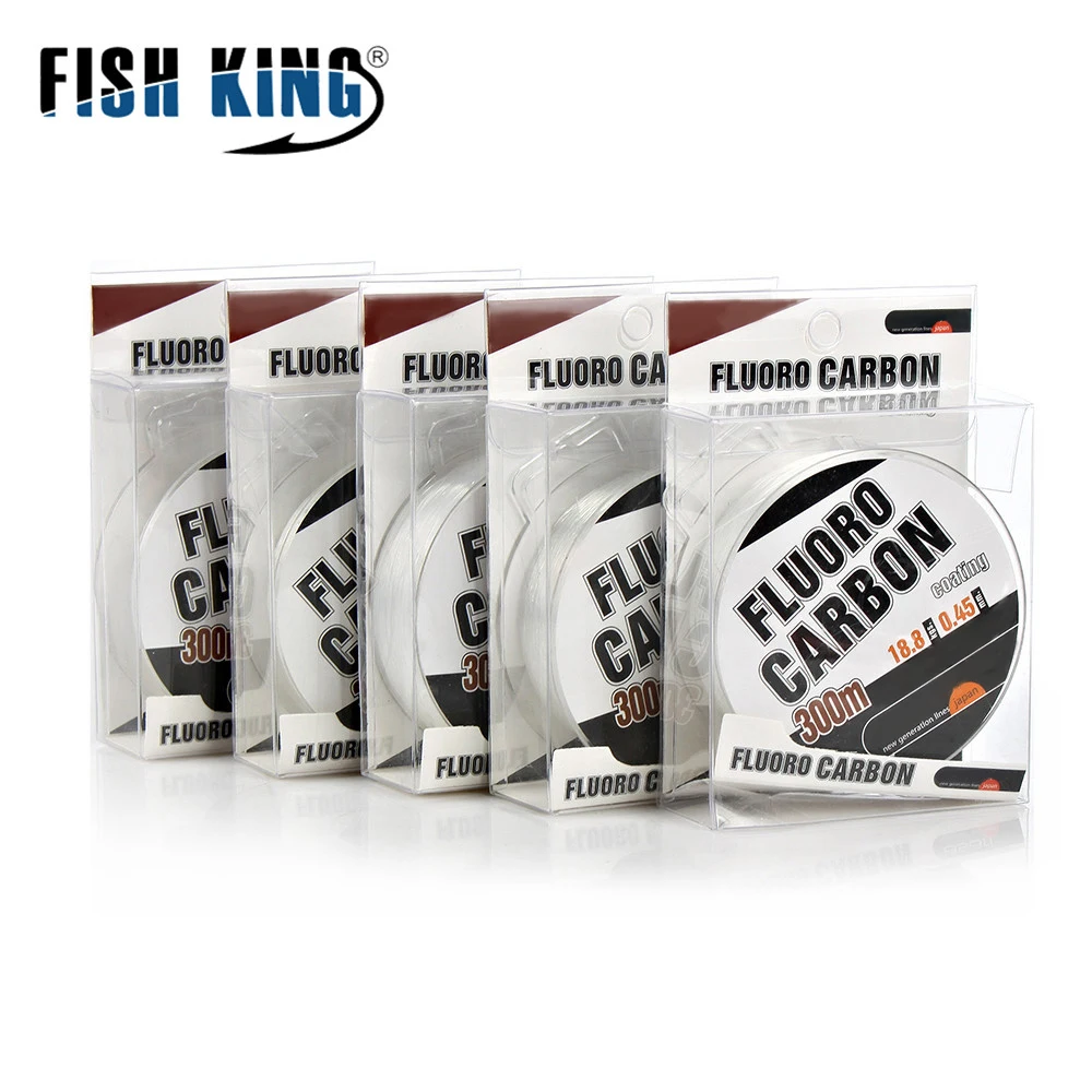 300M Carbon Fiber Coating Fishing Line 0.3-0.5MM 30-45LB FluoroCarbon Fly Fishing String Cord Wire Shock Leader Japan