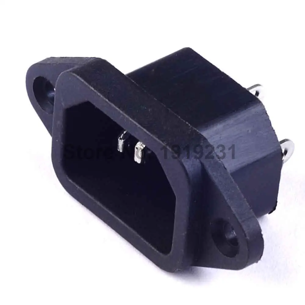 1 Pcs AC Power Socket 2Pin Socket 10A 250V