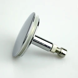 43/44mm Brass Chrome Bathtub Plug Replacement Bath Pop Up Waste Plug Only Flat Seal Bathroom Tub Drain Drainer Strainer