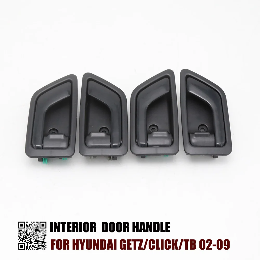 

4PCS ONE SET INTERIOR DOOR HANDLE FOR Hyundai Getz/Click/TB 02-09 Dodge Brisa (Venezuela) Inokom Getz (Malaysia)