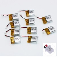 10pcs/lot CX-10 3.7V 100mAh Battery for Cheerson CX-10A FQ777-124 Wltoys V272 V282 V292 Hubsan Q4 H111 Mini RC Quadcopter Parts