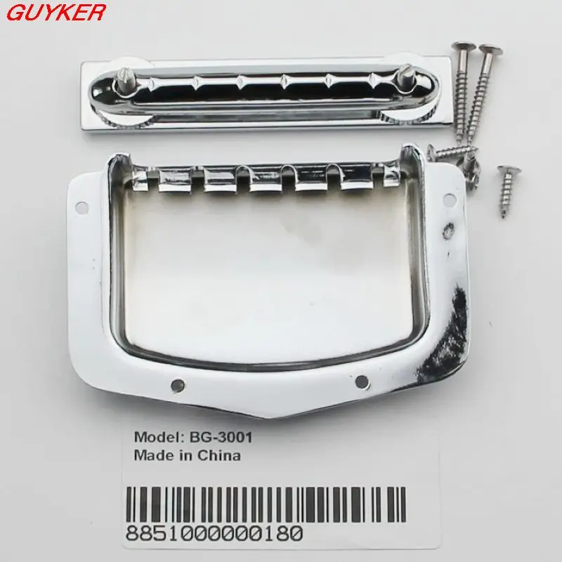 Adjustable Fixed Chrome Bridge Tailpiece For Vintage Electric Guitar Replacement Tool And Cover