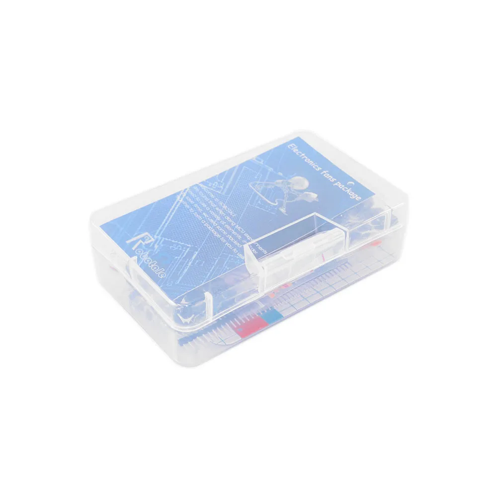 Generalduty Starter Kit Electronic Parts for Arduino W/LED / Jumper Wires / Breadboard +white Box+11 Projects(online)