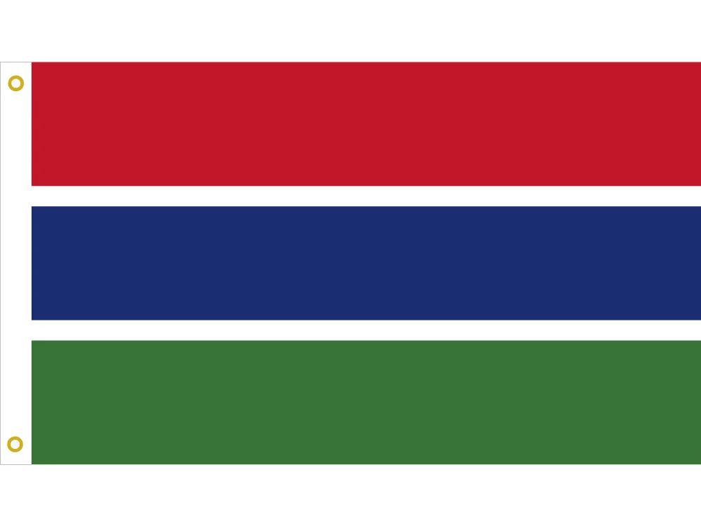 

Gambia National Flag 90*150cm/60*90cm/40*60cm 3x5ft Banners Flying For Home Decoration And 15*21cm hand flag