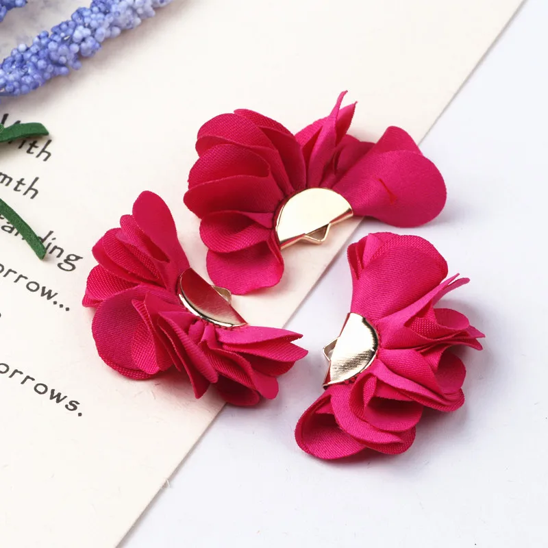 10pcs Mix Colors Cloth Flower Tassel Charms Pendants Supplies Tassels For Earring Necklace Bracelet Making Jewelry Accessories
