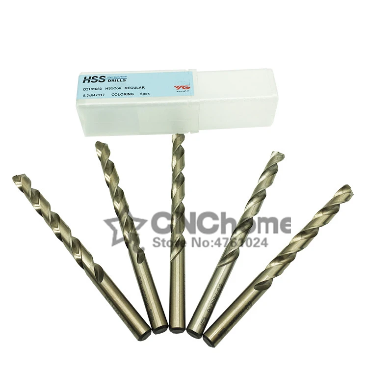 Made in Corea YG-1 D2101 2.0-7.0mm 10 pz/set HSS-C08 % M42 Twist drill di Elaborazione: in acciaio inox. Lega di acciaio inox. Alluminio, ecc.