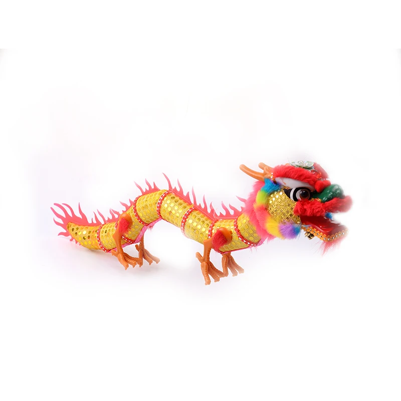 Model Plush Toy Puppet Dragon with Thread Marionette Chinese Dragon Parent-child Interaction Chinese Traditional Handicrafts