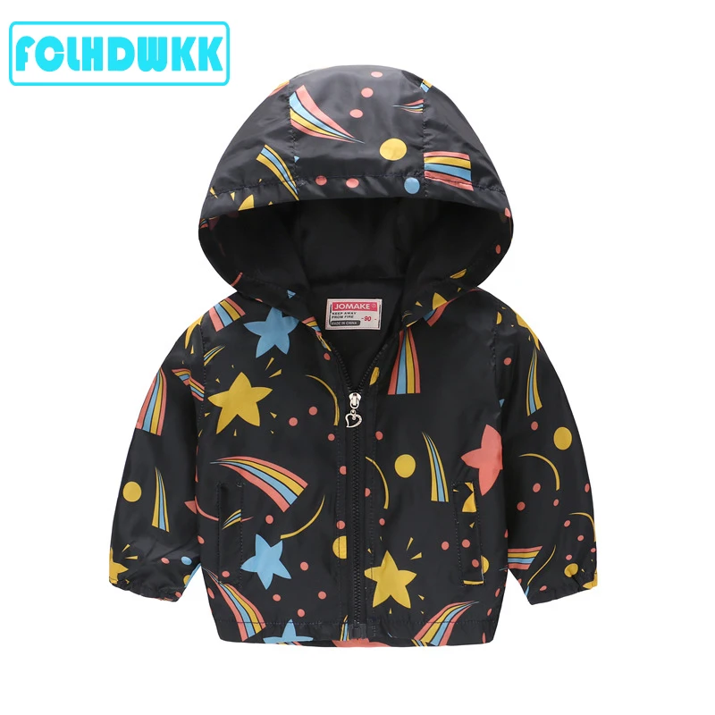 Kids Clothes for Boys Girls Jackets Coat Toddler Kids Baby Girls Boys Windbreaker Infant Waterproof Hooded Coat Tops Outfits