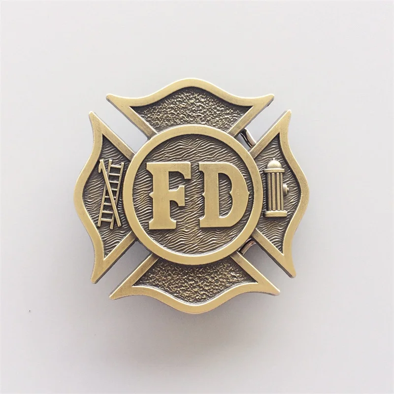 

New Vintage Broze Plated Fire Fighter Dept Classic Hero Belt Buckle also Stock in US BUCKLE-OC030AB