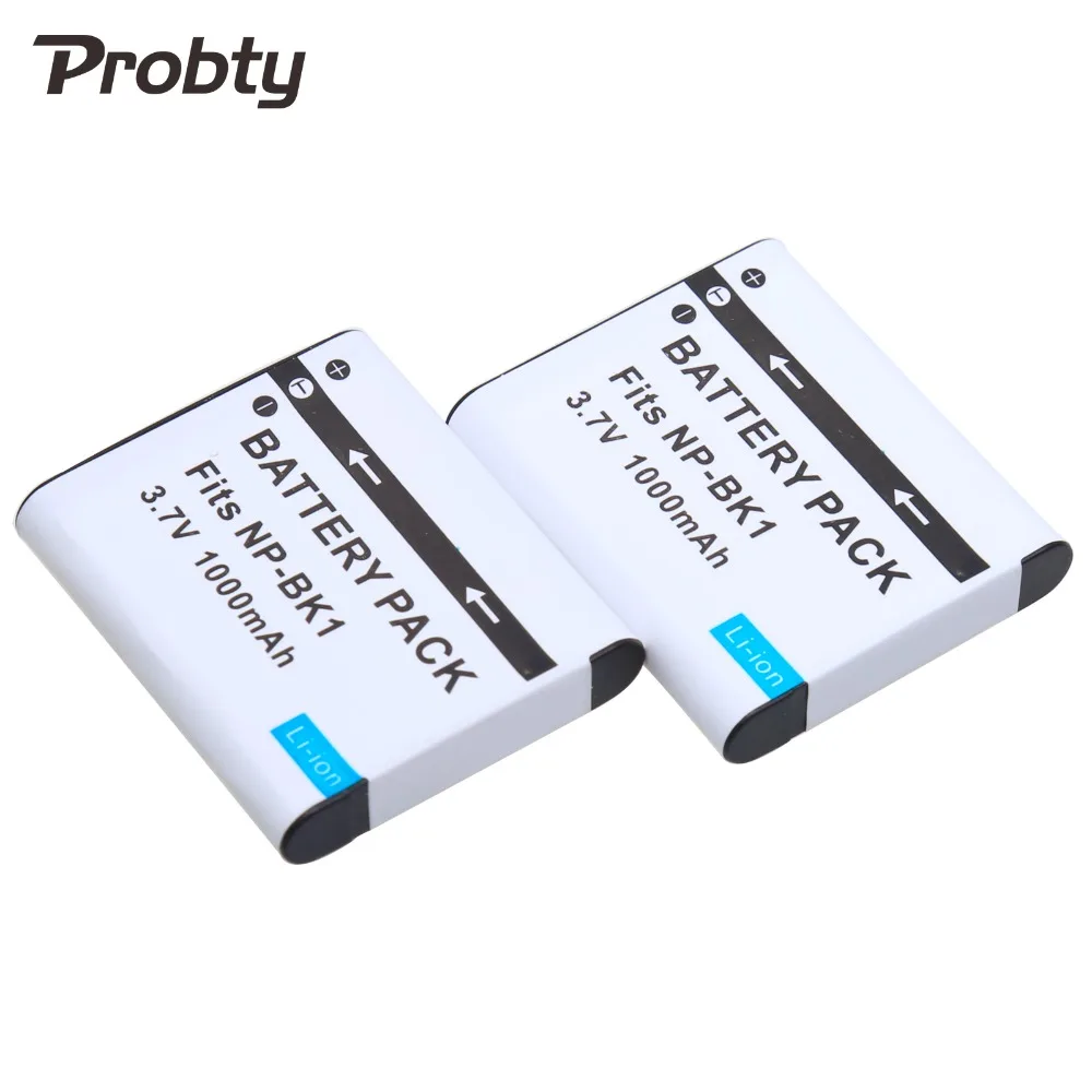 Probty New 3pcs NP-BK1 NPBK1 Camera Battery For Sony DSC-S950 W370B MHS-PM5KP S750 S780 S950 S980 W270 W190 W180 PM101