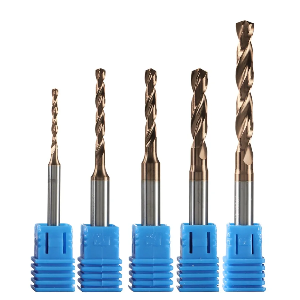 1pc solid carbide Twist Drill bits CNC twist drill boring cutter for metal brocas para metal foret metaux Hard Metal Drilling