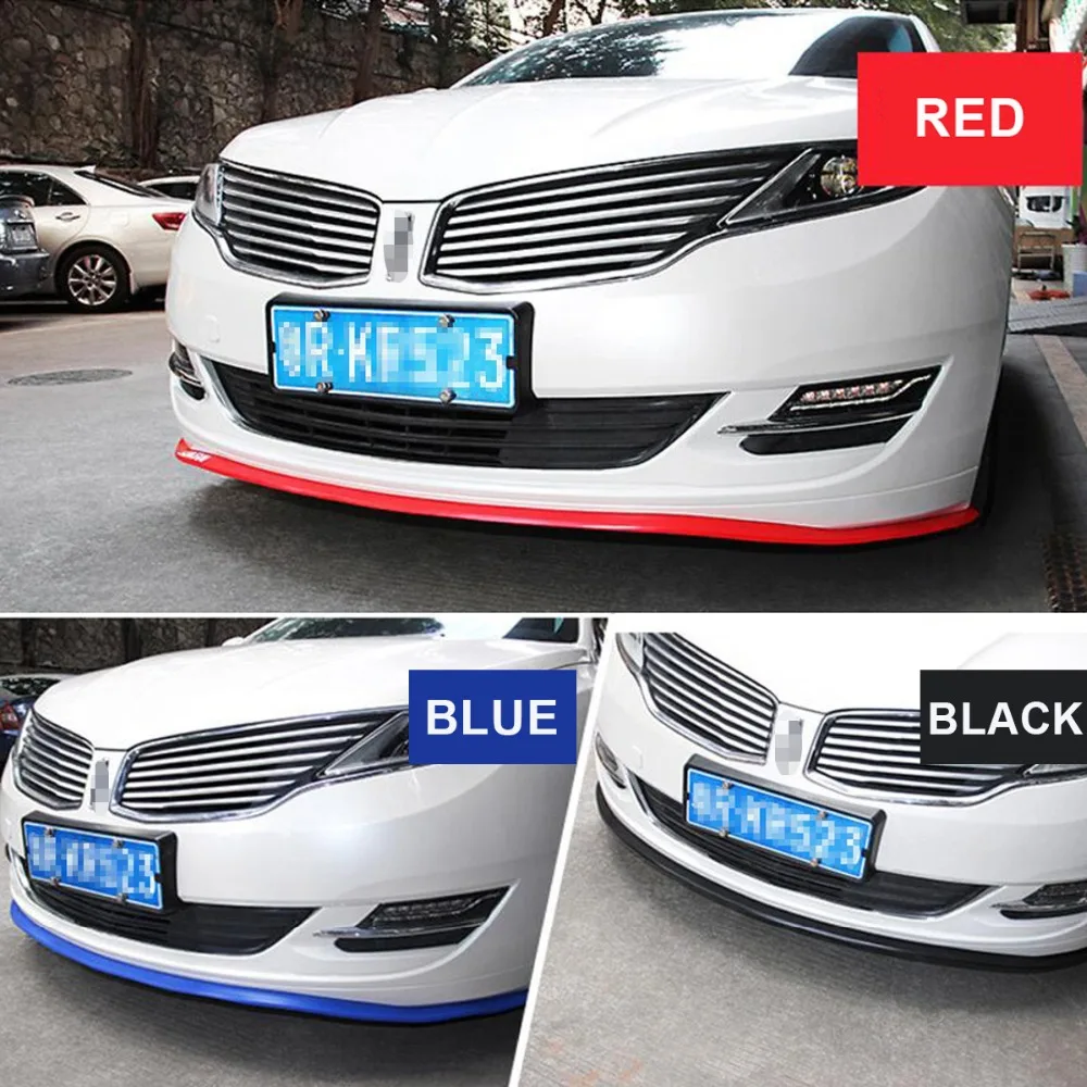 2,5 M AUTO LIP ROCK AUFKLEBER ANTI SCRATCH SPOILER SUV STYLING VORDERSEITE GUMMI PROTECTOR SPLITTER VALANCE KINN SCHUTZHÜLLE TRIM