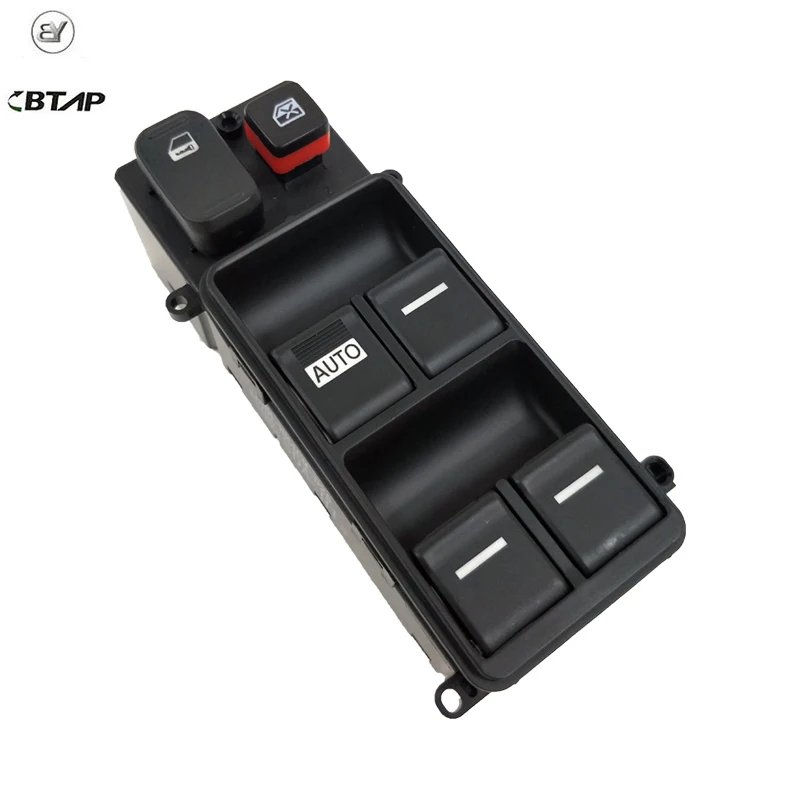 BTAP New Black Power Control Window Switch FL For Honda Accord 2003-07 4 Door German Specification 35750-SDA-H12 35750SDAH12