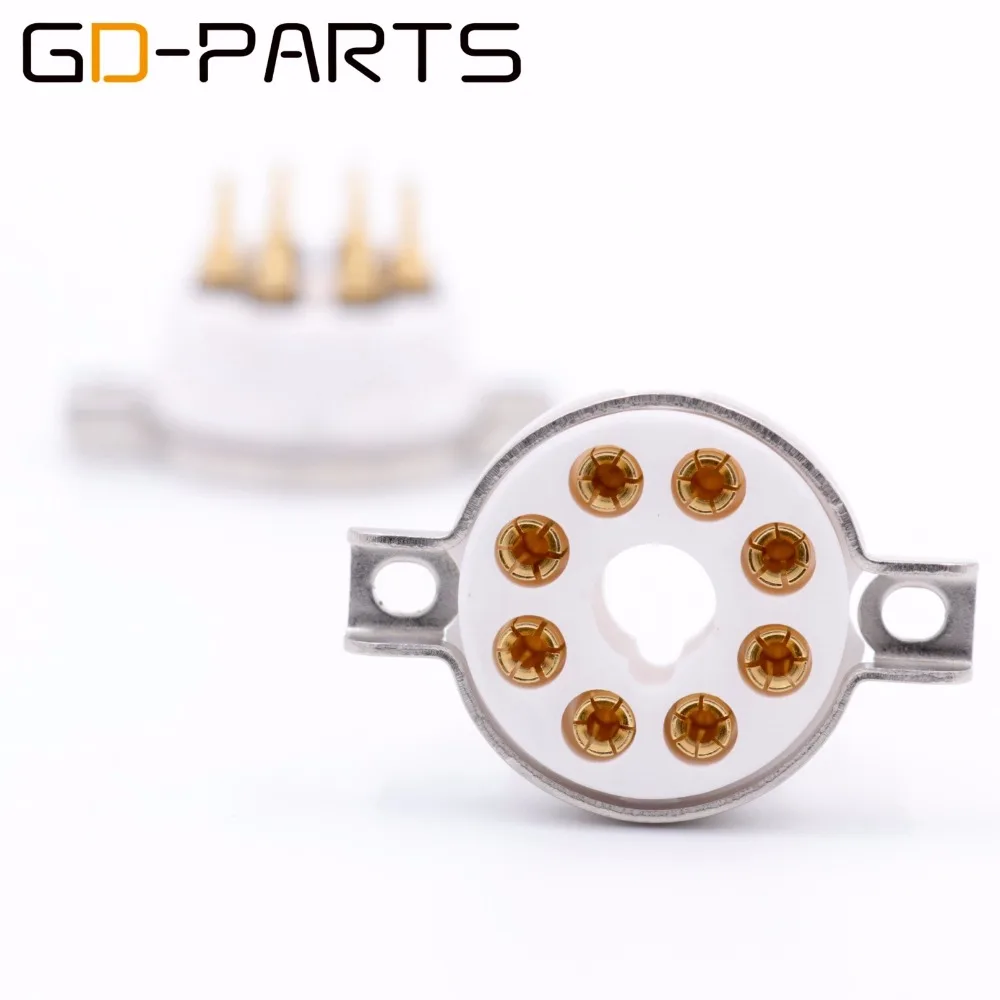 8Pin Octal Ceramic Tube Socket Valve Tube Base For EL34 KT88 6550 6L6 GZ34 5881 274B 5AR4 Vintage Tube AMP Hifi Audio DIY