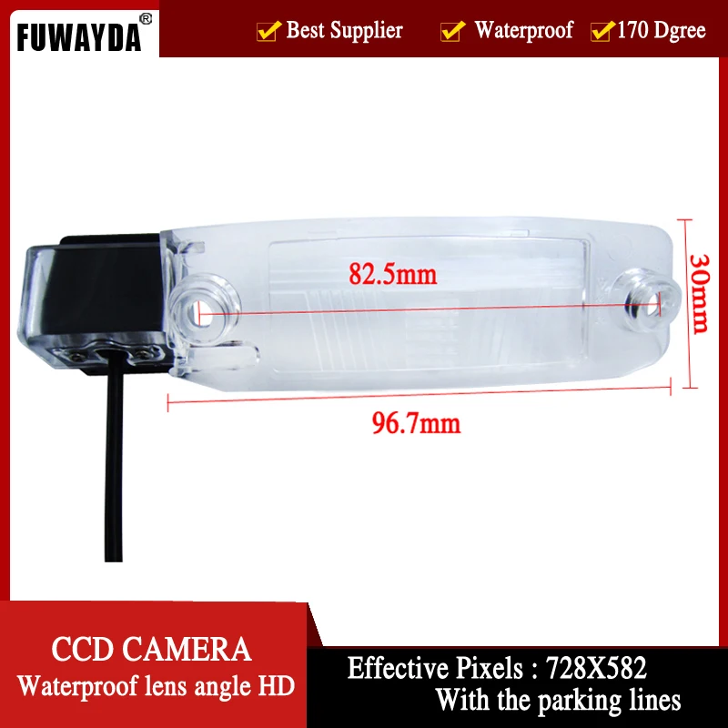 FUWAYDA car parking sensor with wireless camera Car HD CCD Rear View  Camera  with parking lines for Kia Sportage R 2010-2014