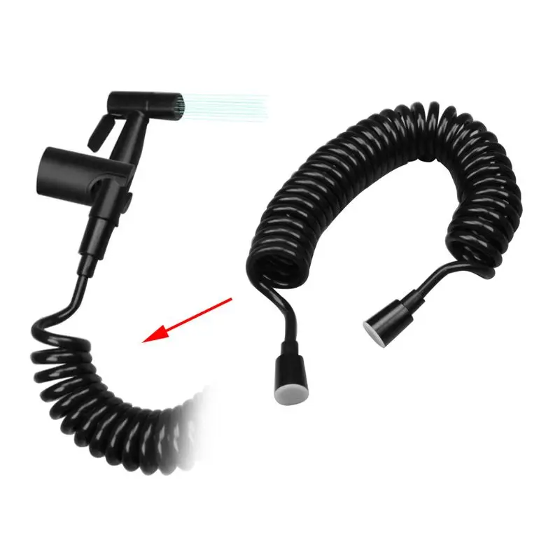 Pistola de ducha con resorte Flexible de 200cm, MANGUERA DE AGUA de fontanería, estilo de tubería de conexión para PULVERIZADOR DE bidé de inodoro