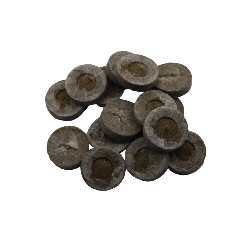 Nursery Block Peat Pellets for Garden Flowers Planting Agriculture Green Block for Seedling Cultivation 6 Pcs