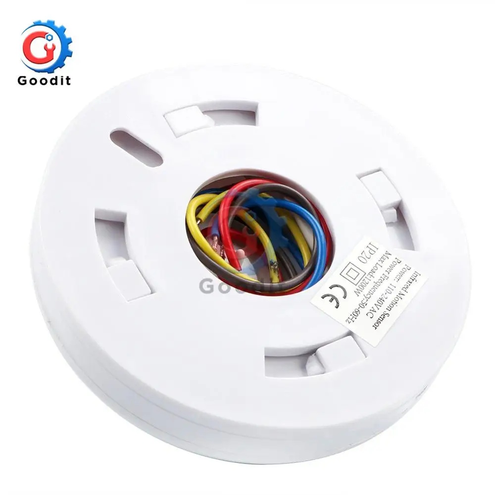 110V-240V Adjustable PIR Motion Sensor Switch Ceiling Infrared Body Motion Sensor Light Switch Security Automatic LED Sensor