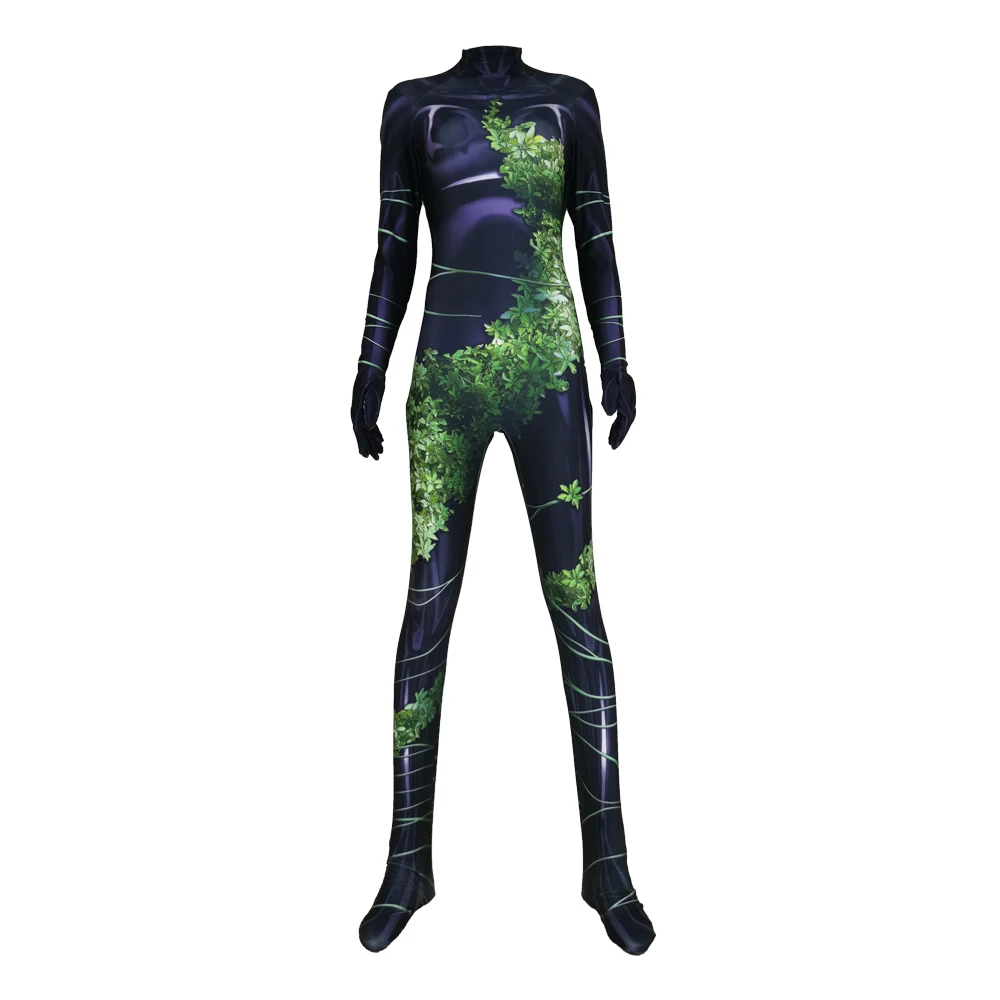 Poison Ivy Plantgirl Cosplay Costume 3D Printing Zentai Bodysuit Spandex Superhero Halloween Jumpsuits