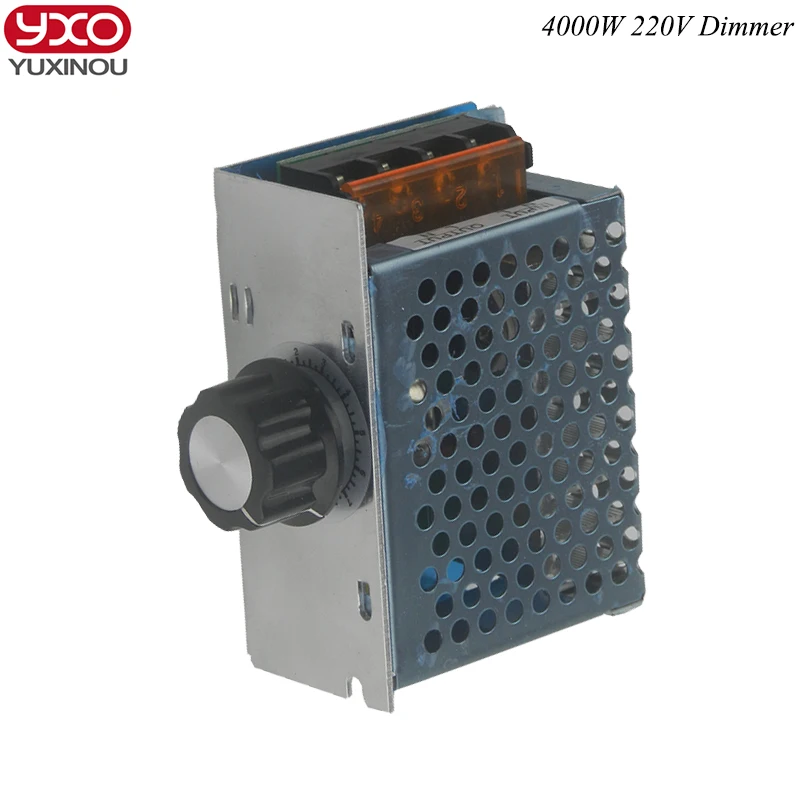 AC 220V High Power 4000W SCR Controller Electronic Volt Regulator Governor Thermostat Dimming SCR Dimmer Temperature Control