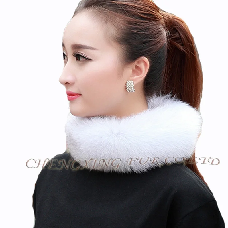 Free Shipping CX-S-107D New 2017 Brand Designer Fox Hair Ring Collar Women Scarf Fur Neck Wrap Lady Scarf