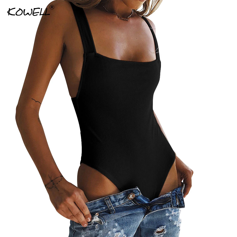 Backless Spaghetti Skinny Sexy Bodysuit Vrouwen Strapless Mouwloze Zomer Vrouwen Rompertjes Strand Dames Bodysuits