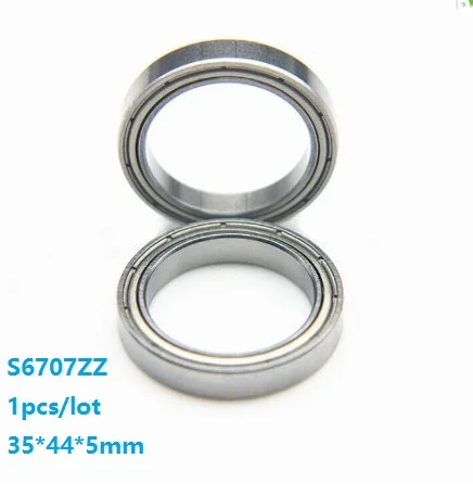 

1pcs/lot S6707ZZ S6707 ZZ 35x44x5mm Double cover Thin tube stainless steel Deep Groove Ball bearing 35*44*5mm 6707 6707ZZ