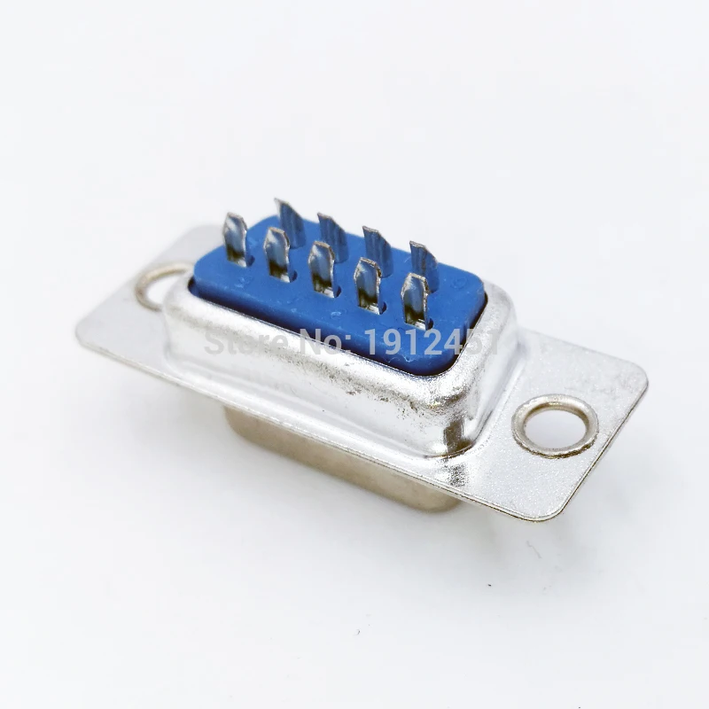 Conector de enchufe VGA de 9 pines, 10 piezas, DB9 core, adaptador de enchufe macho hembra RS232, D-SUB