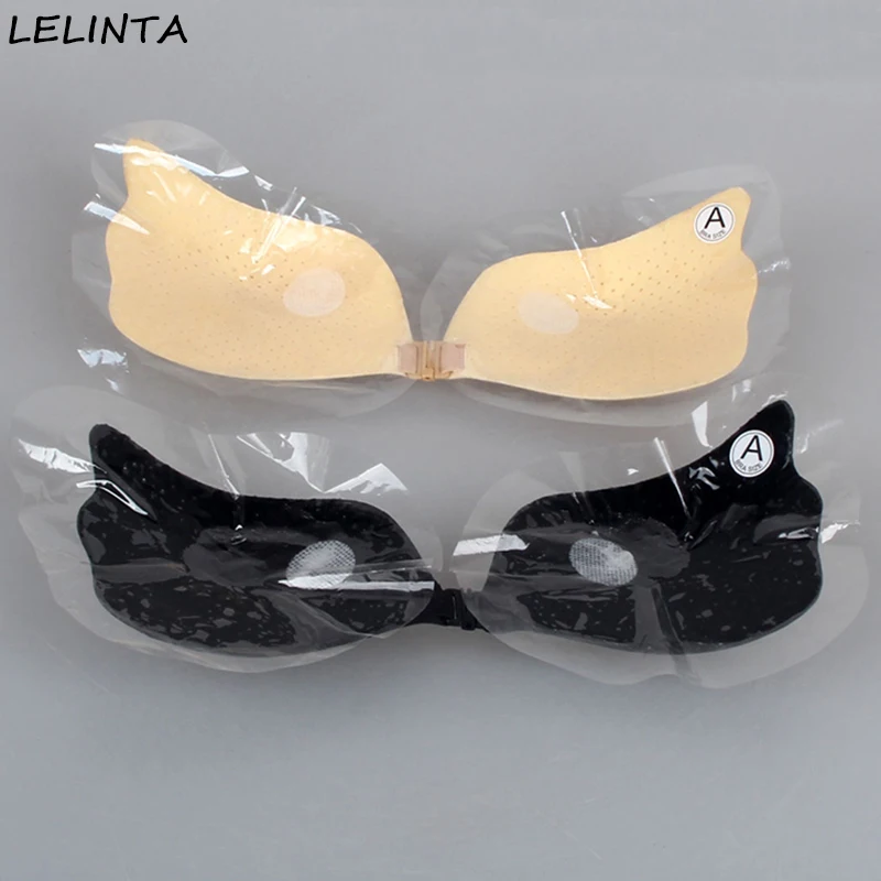 LELINTA Bras Self Adhesive Backless Front Closure Strapless Bra Push Up Breast Cup A B C D E For Wedding Party Dress image 2