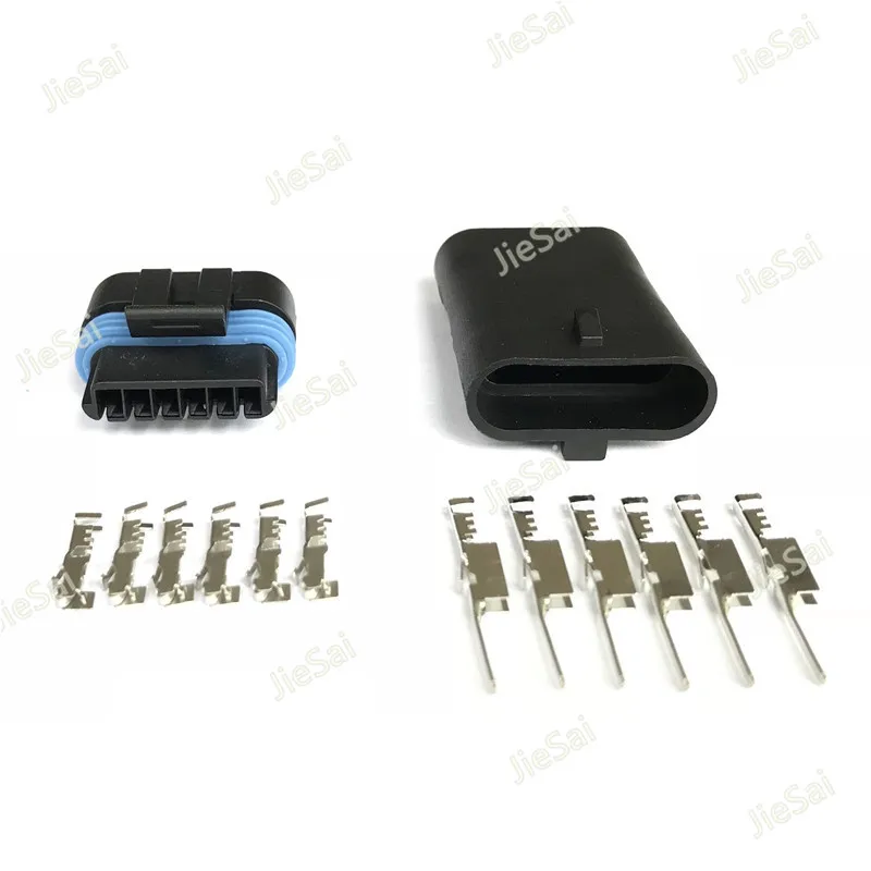 Delphi Metri-Pack 150.2 Verzegeld Vrouwelijke Mannelijke 6 Pin 12066317 12162261 Gm Tps Platte Gaspedaal Automotive Waterdichte Connector